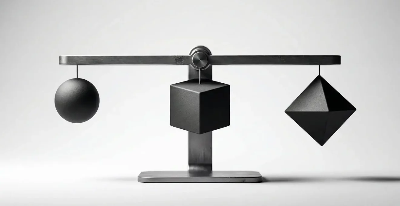 Représentation visuelle du concept d'équilibre entre différents montants de franchise d'assurance automobile