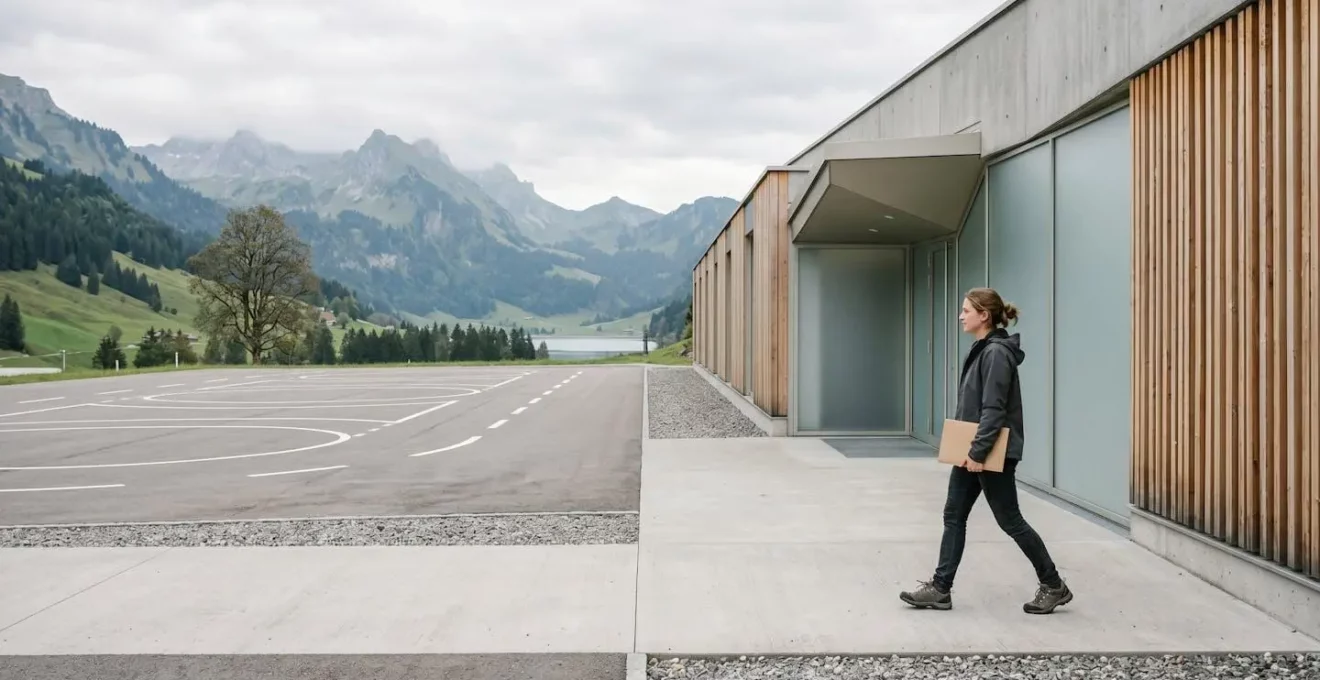 Jeune conducteur suisse participant à une session de formation complémentaire obligatoire en deux phases