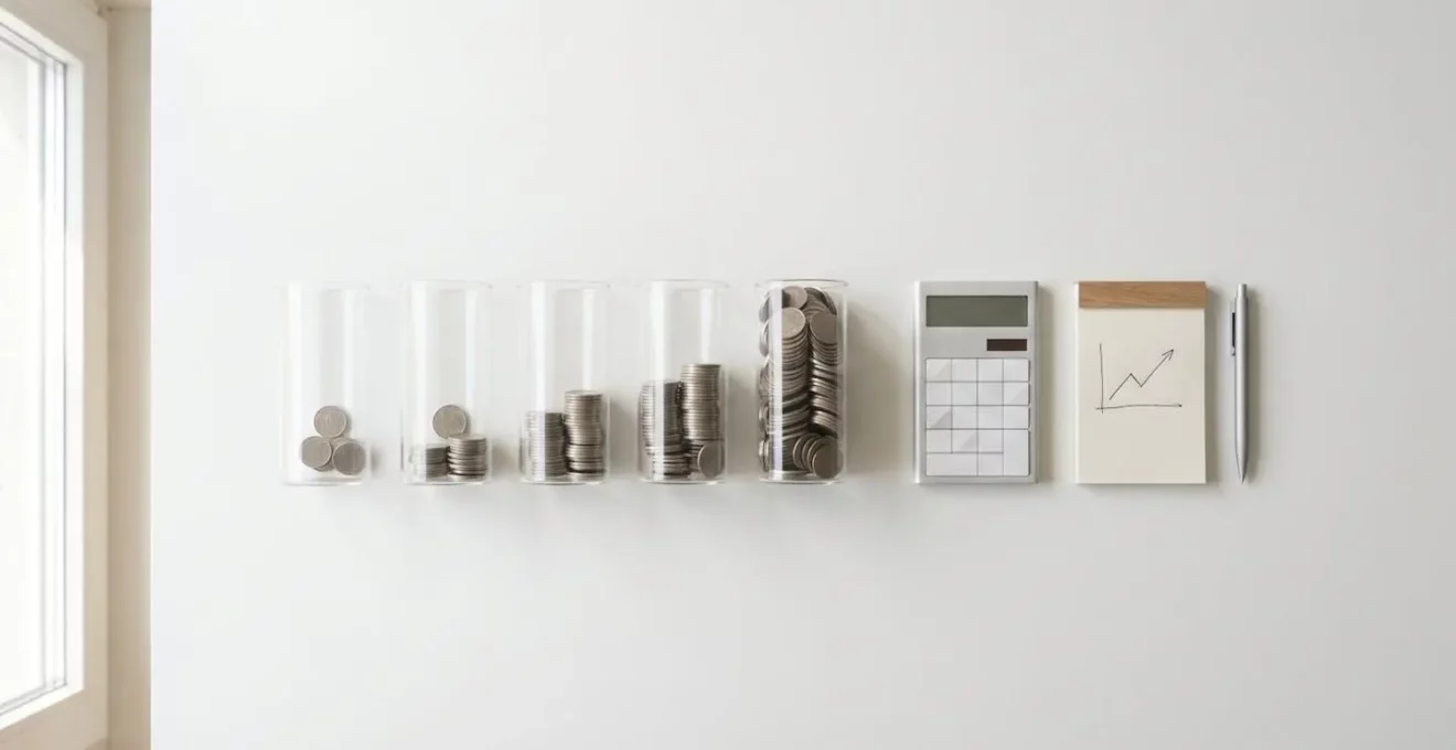 Visualisation du calcul de rentabilité d'une franchise élevée sur une période de cinq ans